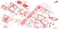 GUARNICAO INSTRUMENTOS (COTE DE PASSAGER) (LH) para Honda CIVIC TOURER DIESEL 1.6 STYLE NAVI 5 portas 6 velocidades manuais 2016