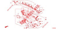 FORRO PORTA TRASEIRA/ FORRO PAINEL TRASEIRO(2 PORTAS)  para Honda CIVIC TOURER 1.8 EXECUTIVE NAVI 5 portas automática de 5 velocidades 2016