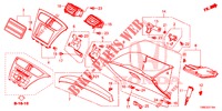 GUARNICAO INSTRUMENTOS (COTE DE PASSAGER) (LH) para Honda CIVIC TOURER 1.8 LIFESTYLE 5 portas automática de 5 velocidades 2016