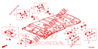 FORRO TECTO  para Honda CIVIC TOURER DIESEL 1.6 ELEGANCE L 5 portas 6 velocidades manuais 2017