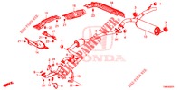 TUBO ESCAPE/SILENCIADOR (DIESEL) para Honda CIVIC TOURER DIESEL 1.6 ELEGANCE L 5 portas 6 velocidades manuais 2017