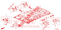 FORRO TECTO  para Honda CIVIC TOURER 1.8 ELEGANCE L 5 portas 6 velocidades manuais 2017