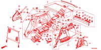 FORRO LAT. PORTA MALAS  para Honda CIVIC TOURER 1.8 EXECUTIVE 5 portas automática de 5 velocidades 2017