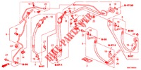 AR CONDICIONADO (FLEXIBLES/TUYAUX) (LH) (2.0L) (2.4L) para Honda CR-V 2.0 COMFORT 5 portas 6 velocidades manuais 2012