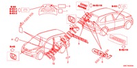 EMBLEMAS/ETIQUETAS CUIDADO  para Honda CR-V 2.0 COMFORT 5 portas 6 velocidades manuais 2012