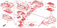 LUZ INTERIOR  para Honda CR-V 2.0 COMFORT 5 portas 6 velocidades manuais 2012