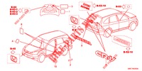 EMBLEMAS/ETIQUETAS CUIDADO  para Honda CR-V 2.0 EXECUTIVE 5 portas automática de 5 velocidades 2012