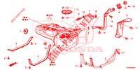 TUBO DO ENCHEDOR DE COMBUSTIVEL (2.0L) (2.4L) para Honda CR-V 2.0 ELEGANCE 5 portas 6 velocidades manuais 2013