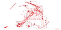 FORRO PORTA TRASEIRA/ FORRO PAINEL TRASEIRO(2 PORTAS)  para Honda CR-V 2.0 ELEGANCE L 5 portas automática de 5 velocidades 2013