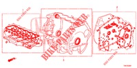 KIT JUNTAS/ CONJ. CAIXA VELOCIDADES (2.0L) para Honda CR-V 2.0 S 5 portas 6 velocidades manuais 2013