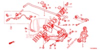 BRACO INFERIOR TRASEIRO/ESTICADOR  para Honda CR-V 2.0 ELEGANCE L 5 portas automática de 5 velocidades 2014