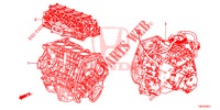 CONJ. MOTOR/CONJ. CAIXA VELOCIDADES (2.0L) para Honda CR-V 2.0 ELEGANCE L 5 portas automática de 5 velocidades 2014