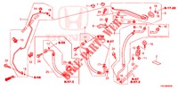 AR CONDICIONADO (FLEXIBLES/TUYAUX) (2.0L/2.4L) (LH) para Honda CR-V 2.0 S 5 portas 6 velocidades manuais 2014