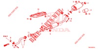 TUBO ESCAPE/SILENCIADOR (2.0L) para Honda CR-V 2.0 ELEGANCE 5 portas 6 velocidades manuais 2015