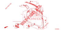 FORRO PORTA TRASEIRA/ FORRO PAINEL TRASEIRO(2 PORTAS)  para Honda CR-V 2.0 ELEGANCE 5 portas automática de 5 velocidades 2015