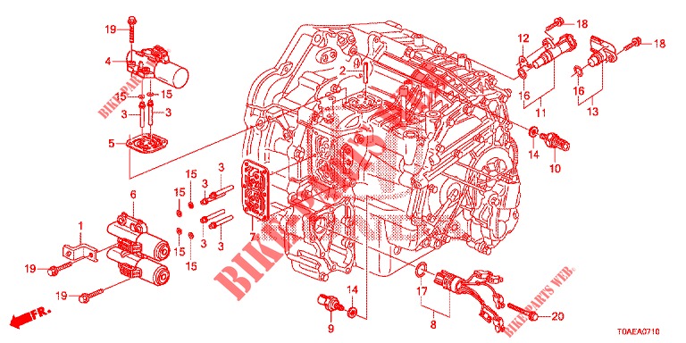 SOLENOIDE CONTROLO PURGA VALVULA('94,'95)  para Honda CR-V 2.0 EXCLUSIVE NAVI 5 portas automática de 5 velocidades 2015