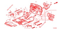 TAPETE PISO/ISOLADOR (3) para Honda CR-V 2.0 EXCLUSIVE L 5 portas 6 velocidades manuais 2015