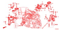 APOIOS MOTOR (DIESEL) (1.6L) para Honda CR-V DIESEL 1.6 COMFORT 5 portas 6 velocidades manuais 2014