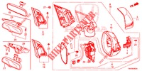 RETROVISOR/PALA SOL (3) para Honda CR-V DIESEL 1.6 COMFORT 5 portas 6 velocidades manuais 2014