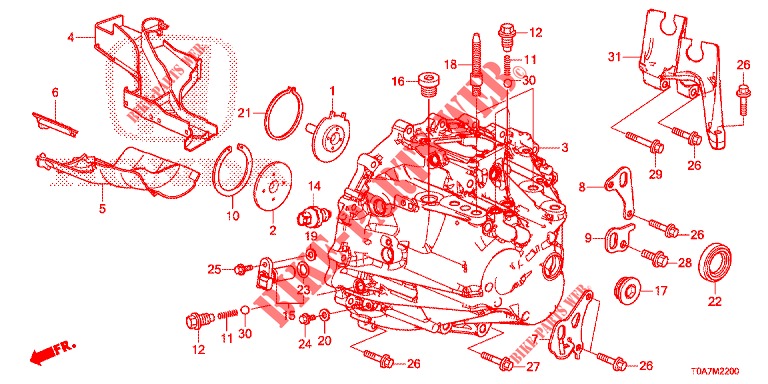 CAIXA DIRECCAO ASSISTIDA (DIESEL) (1.6L) para Honda CR-V DIESEL 1.6 COMFORT 5 portas 6 velocidades manuais 2014