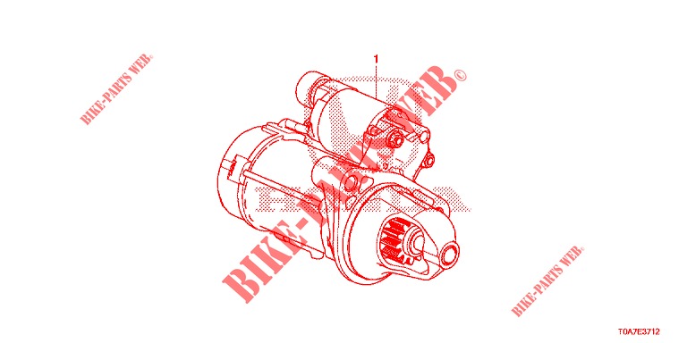 MOTOR ARRANQUE (DENSO) (DIESEL) (1.6L) para Honda CR-V DIESEL 1.6 COMFORT 5 portas 6 velocidades manuais 2014