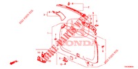 FORRO PORTA TRASEIRA/ FORRO PAINEL TRASEIRO(2 PORTAS)  para Honda CR-V DIESEL 1.6 EXECUTIVE NAVI 5 portas 6 velocidades manuais 2014