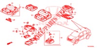 LUZ INTERIOR  para Honda CR-V DIESEL 1.6 EXECUTIVE NAVI 5 portas 6 velocidades manuais 2014