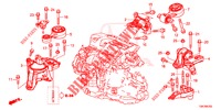 APOIOS MOTOR (DIESEL) (2.2L) (MT) para Honda CR-V DIESEL 2.2 COMFORT 5 portas 6 velocidades manuais 2014