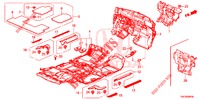 TAPETE PISO/ISOLADOR  para Honda CR-V DIESEL 2.2 COMFORT 5 portas 6 velocidades manuais 2014