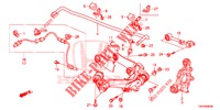 BRACO INFERIOR TRASEIRO/ESTICADOR  para Honda CR-V DIESEL 2.2 COMFORT 5 portas automática de 5 velocidades 2014
