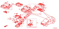 LUZ INTERIOR  para Honda CR-V DIESEL 2.2 ELEGANCE 5 portas automática de 5 velocidades 2014