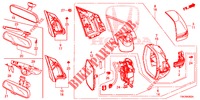 RETROVISOR/PALA SOL (3) para Honda CR-V DIESEL 2.2 ELEGANCE 5 portas automática de 5 velocidades 2014