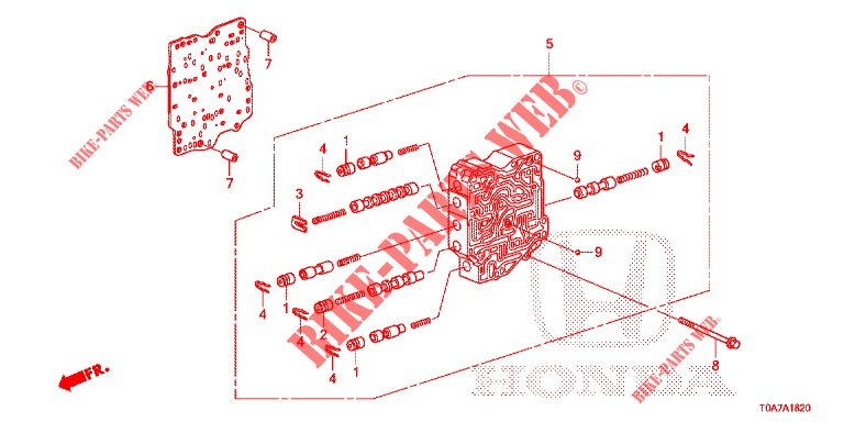 CORPO SECUNDARIO (DIESEL) (2.2L) para Honda CR-V DIESEL 2.2 ELEGANCE 5 portas automática de 5 velocidades 2014
