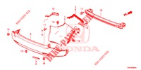PARA CHOQUES TRASEIRO  para Honda CR-V DIESEL 2.2 ELEGANCE L 5 portas automática de 5 velocidades 2014