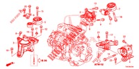 APOIOS MOTOR (DIESEL) (2.2L) (AT) para Honda CR-V DIESEL 2.2 EXCLUSIVE NAVI 5 portas automática de 5 velocidades 2014