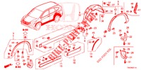 GUARNICAO DA SOLEIRA LATERAL/PROTECTOR  para Honda CR-V DIESEL 2.2 EXCLUSIVE NAVI 5 portas automática de 5 velocidades 2014