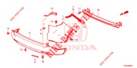 PARA CHOQUES TRASEIRO  para Honda CR-V DIESEL 2.2 EXCLUSIVE NAVI 5 portas automática de 5 velocidades 2014