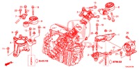 APOIOS MOTOR (DIESEL) (2) (AT) para Honda CR-V DIESEL 1.6 COMFORT 5 portas automática de 9 velocidades 2015