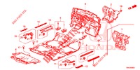 TAPETE PISO/ISOLADOR (3) para Honda CR-V DIESEL 1.6 COMFORT 5 portas automática de 9 velocidades 2015