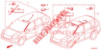 CABLAGEM (LH) (4) para Honda CR-V DIESEL 1.6 EXECUTIVE NAVI 5 portas 6 velocidades manuais 2015