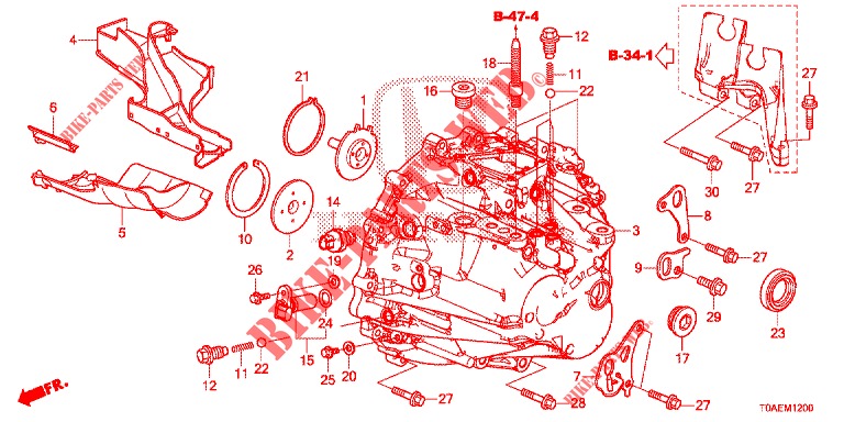 CAIXA DIRECCAO ASSISTIDA (DIESEL) (1) para Honda CR-V DIESEL 1.6 EXECUTIVE NAVI 5 portas 6 velocidades manuais 2015