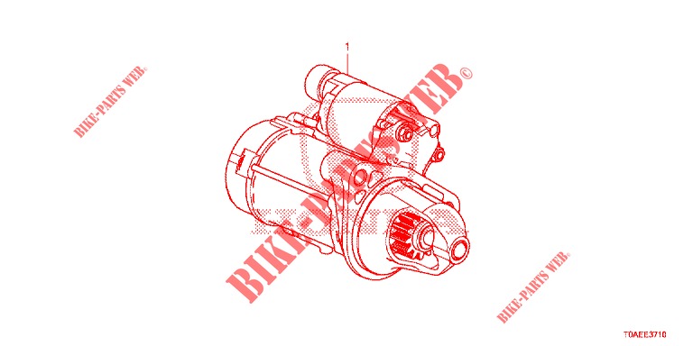 MOTOR ARRANQUE (DENSO) (DIESEL) para Honda CR-V DIESEL 1.6 EXECUTIVE NAVI 5 portas 6 velocidades manuais 2015
