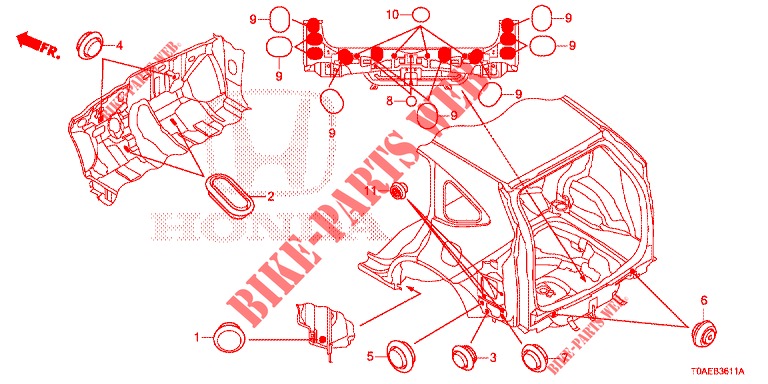 OLHAL (ARRIERE) para Honda CR-V DIESEL 1.6 EXECUTIVE NAVI 5 portas 6 velocidades manuais 2015