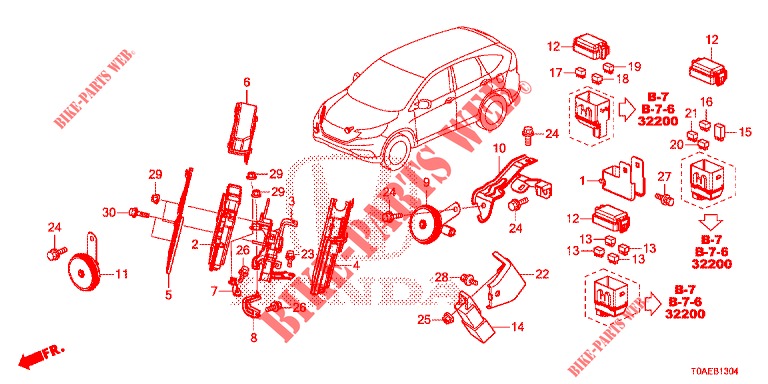 UNIDADE CONTROLO (COMPARTIMENT MOTEUR) (5) para Honda CR-V DIESEL 1.6 EXECUTIVE NAVI 5 portas 6 velocidades manuais 2015