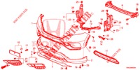 PARA CHOQUES FRENTE (3) para Honda CR-V DIESEL 1.6 EXECUTIVE NAVI 5 portas automática de 9 velocidades 2015