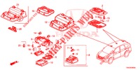 LUZ INTERIOR  para Honda CR-V DIESEL 2.2 EXCLUSIVE NAVI 5 portas 6 velocidades manuais 2014
