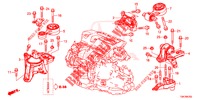 APOIOS MOTOR (DIESEL) (2.2L) (MT) para Honda CR-V DIESEL 2.2 ELEGANCE 5 portas 6 velocidades manuais 2014