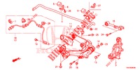 BRACO INFERIOR TRASEIRO/ESTICADOR  para Honda CR-V DIESEL 2.2 ELEGANCE 5 portas 6 velocidades manuais 2014