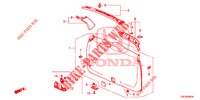 FORRO PORTA TRASEIRA/ FORRO PAINEL TRASEIRO(2 PORTAS)  para Honda CR-V DIESEL 2.2 ELEGANCE 5 portas 6 velocidades manuais 2014