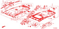 FORRO TECTO (1) para Honda CR-V DIESEL 2.2 ELEGANCE 5 portas 6 velocidades manuais 2014